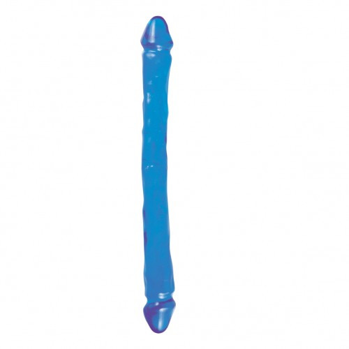 Doppel Dildo 41x3,5cm Blau(Mittlere Breite)