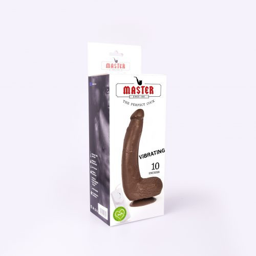 Realistischer Vibrierender Dildo Master 21x6cm Schwarz