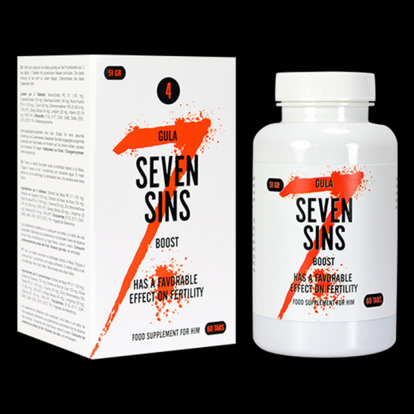 Seven Sins " Boost " (60 stk.) Fruchtbarkeits Booster