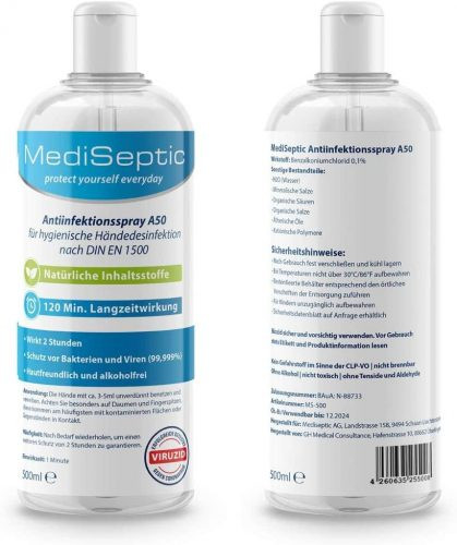 MediSeptic Antiinfektionsspray A 50 (500ml)