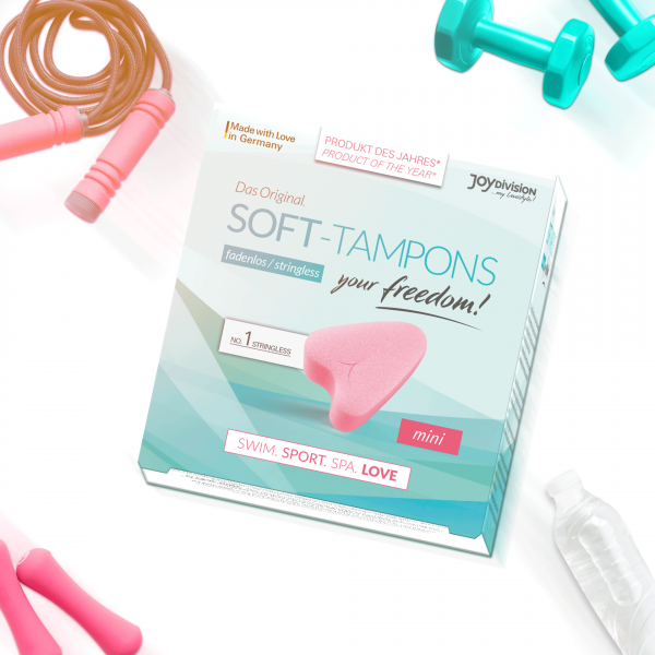 Soft Tampons Mini 3er Packung, auf Sport, Sauna, Schwimmen und Intimverkehr während der Menstruation