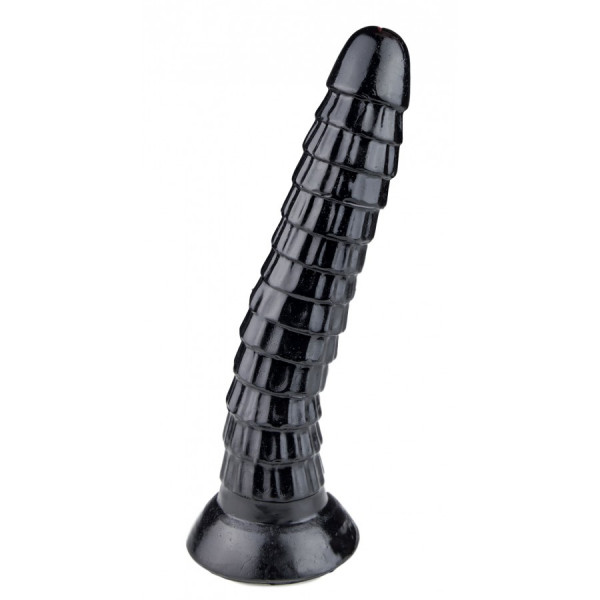 "Pangolin" Dildo 26,5x3,8-5,4cm, Schuppendildo mit Saugnapf