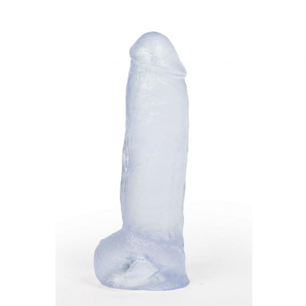 Transparenter Realistischer Jelly Dildo 23,0x5,5cm, mit Saugfuß