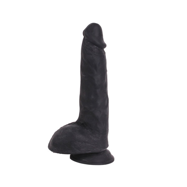 Realistic Black Dildo No.024 (25,5x5,3cm) mit Saugfuß